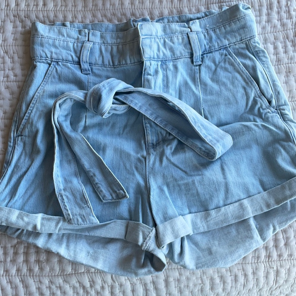 Express Paperbag Jean Shorts Size 8